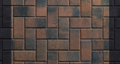 PLASMOR 50mm RUSTIC GOLD BLOCK PAVER (488/PACK)
