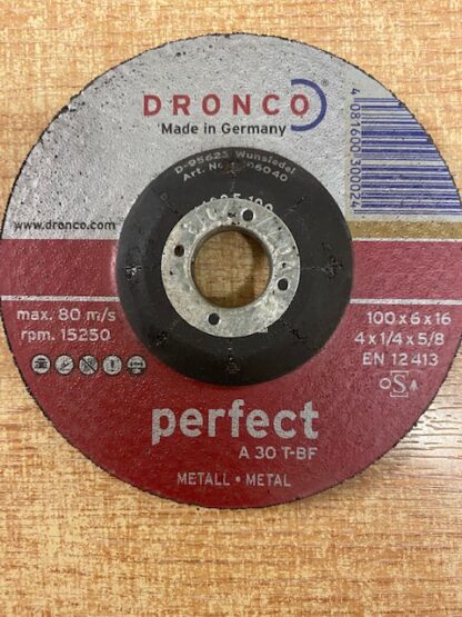 100MM X 1/4" X 5/8"  DPC STEEL GRINDING DISC