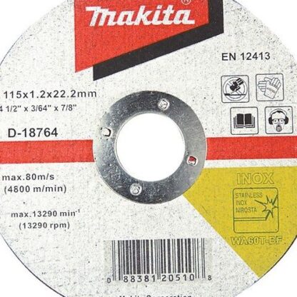 D-18764 115MM 0.8MM CUTTING DISCS MAKITA PACK 10