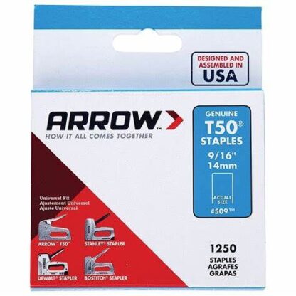 ARROW T50 STAPLES 14MM 1250 BOX
