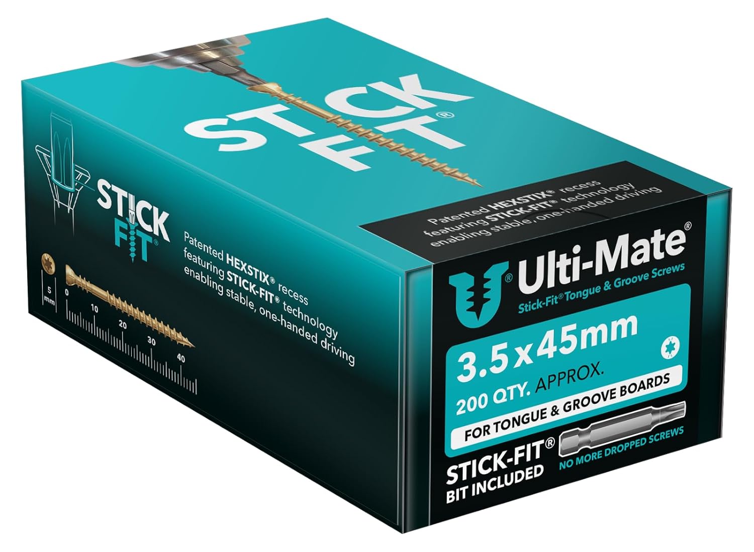 3.5 x 45mm ULTI-MATE WOOD SCREW TONGUE & GROOVE