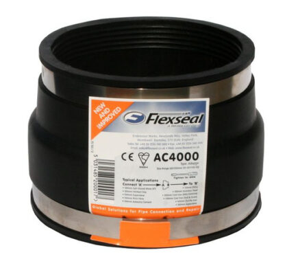 AC4000 FLEXIBLE ADAPTOR (100MM CLAY TO 100MM PLASTIC)