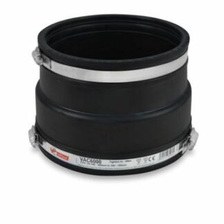 VAC6000 Band Seal Adaptor coupler 180 - 200mm to 160 - 180mm 6" clay