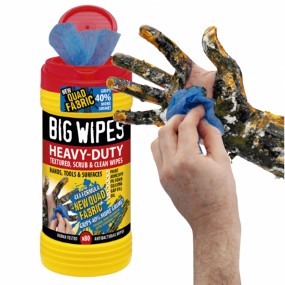 BIG WIPES TEXTURED H/DUTY MULTI PURPOSE WIPES (100 TUBS)