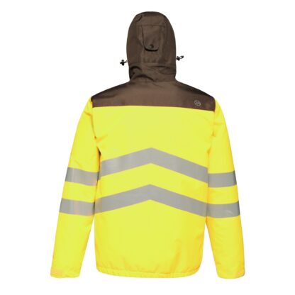 TRA316 REGATTA TACTICAL HI VIS BOMBER YELLOW/GREY - Image 2
