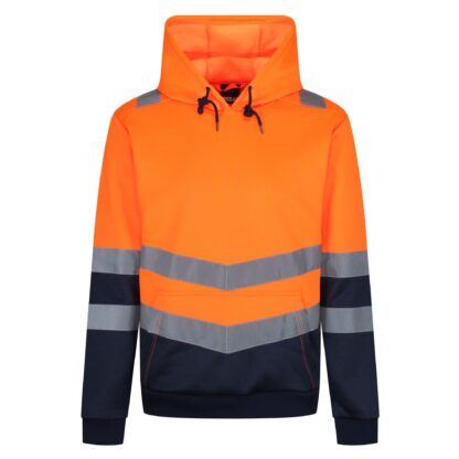 TRF663 REGATTA PRO HI VIS OVERHEAD HOODY ORANGE