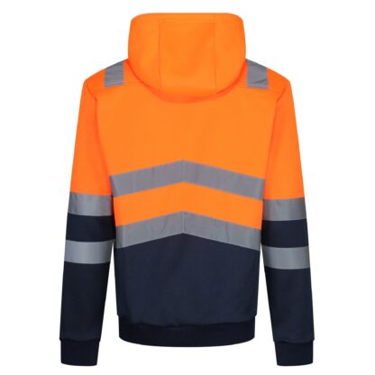 TRF663 REGATTA PRO HI VIS OVERHEAD HOODY ORANGE - Image 2