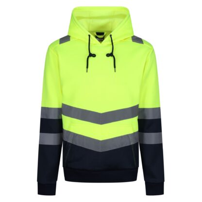 TRF663 REGATTA PRO HI VIS OVERHEAD HOODY YELLOW