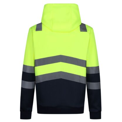 TRF663 REGATTA PRO HI VIS OVERHEAD HOODY YELLOW - Image 2