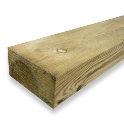 TREATED NEW TIMBER SLEEPER GREEN OR BROWN 200 X 100 X 2400MM