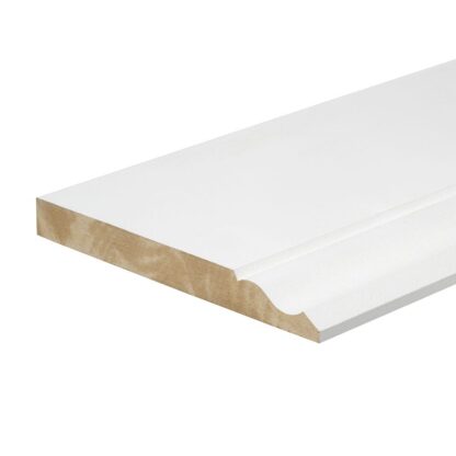 WHITE PRIMED MDF OGEE 18 X 169 SKIRTING 4.4MT - Image 2