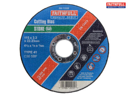 115MM X 3.2 X 22 FLAT STONE CUTTING DISC