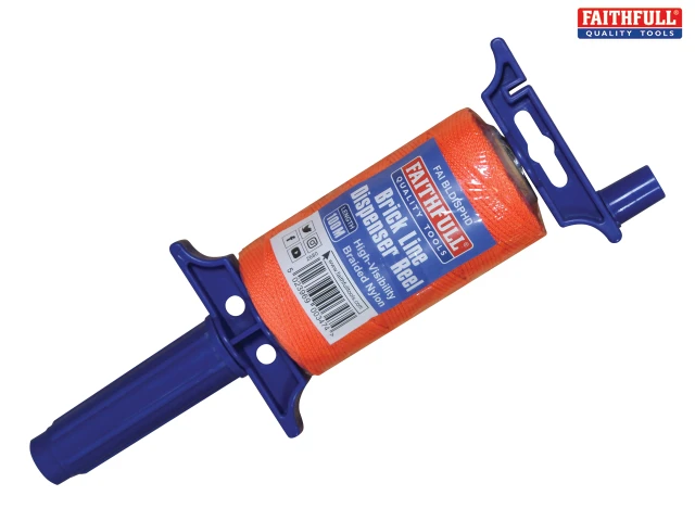 FAITHFULL HI-VIS STRING LINE DISPENSER REEL 100mtr – SJS Building