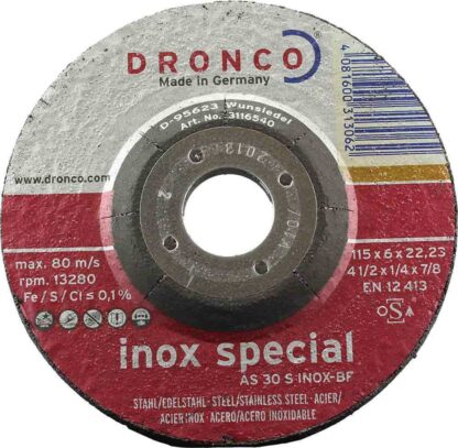 4MM X 1/4" X 7/8" DPC STEEL GRINDING DISC