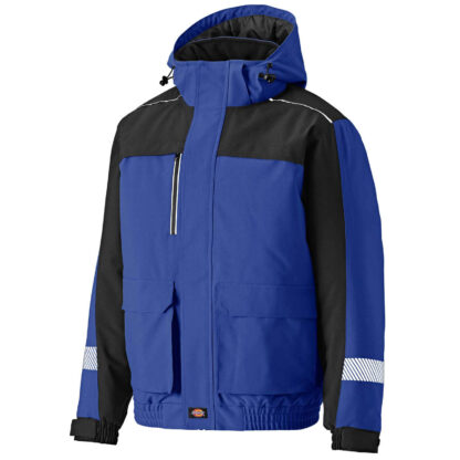 JW7019 DICKIES WINTER SOFTSHELL JACKET ROYAL/BLACK