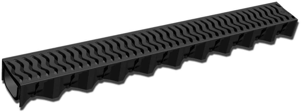 Plastic clearance drainage channel