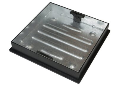 GALV 450 x 80 sq/rd paver steel lid/poly frame CD450SR - Image 2