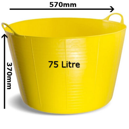 YELLOW GORILLA TUB 60LTR EX-LARGE TC75Y